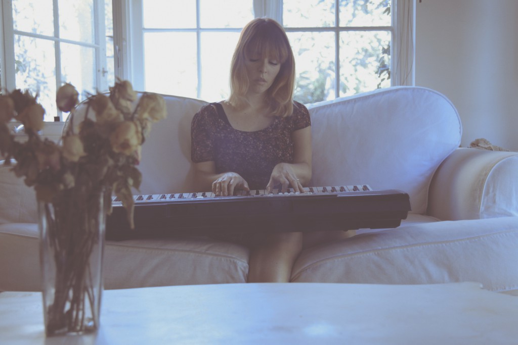 Marissa Lamar sitting at a keyboard